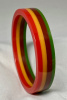 BB164 four color laminate bakelite bangle